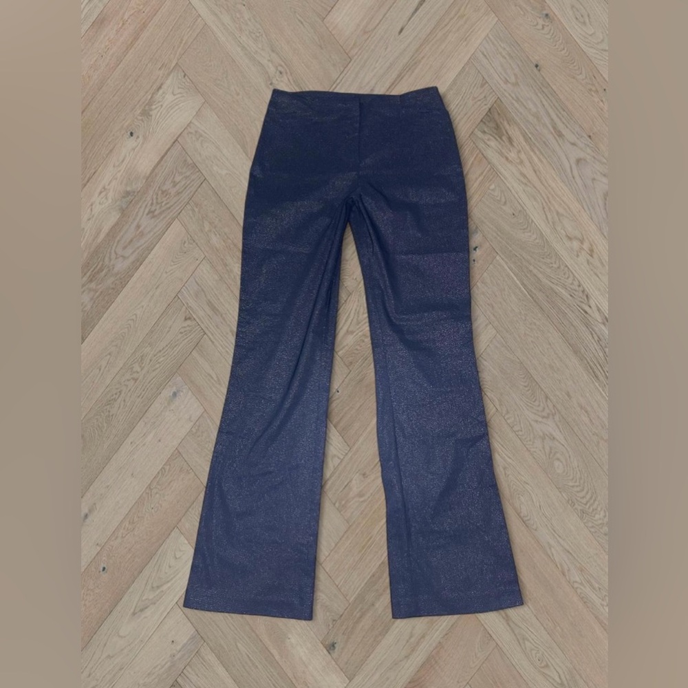 Fashion Bug Black Shimmer pants low rise flare